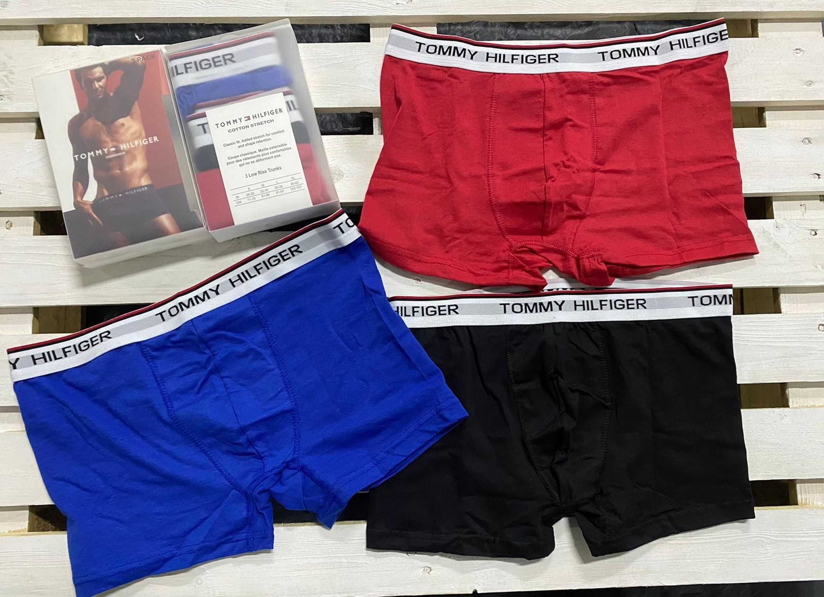 Zestaw komplet bokserki ck tommy boxerki meski karl plein 3pak