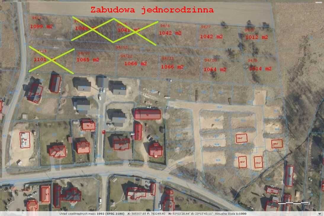 Działka przy asfalcie  woda  prąd  5 min od Białegostoku