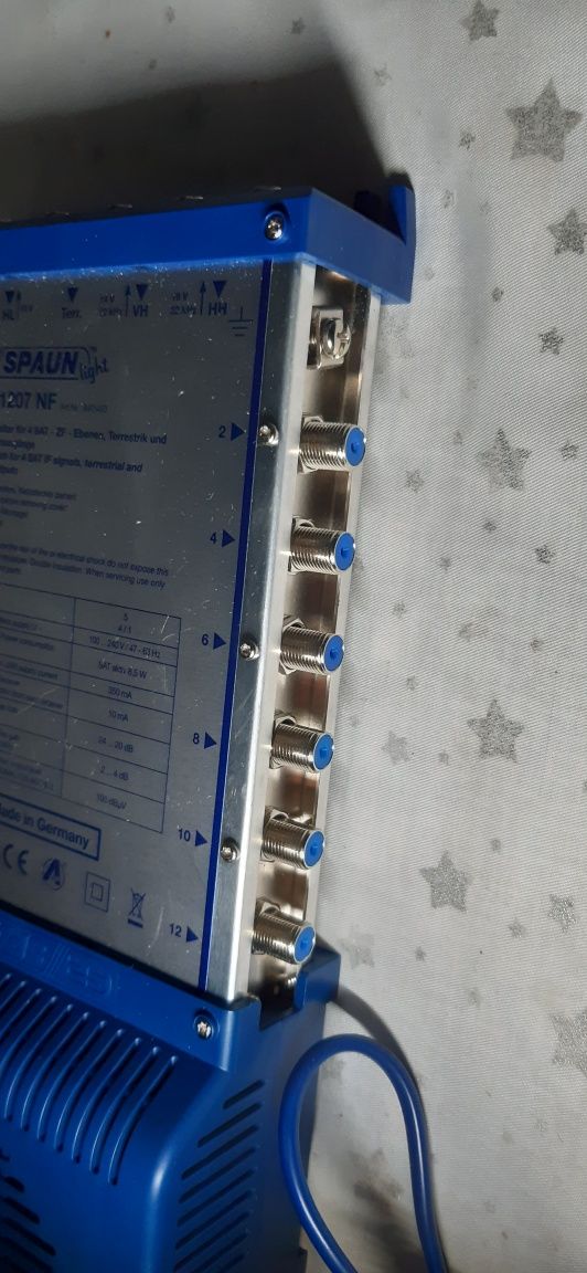 Multiswitch 5 in 12 rozdzielacz antenowy