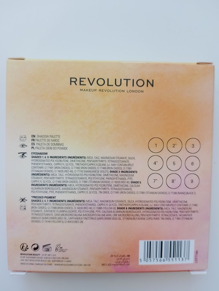 Paleta cieni Makeup Revolution X Lenkalul Sublime Paradise Eyeshadow