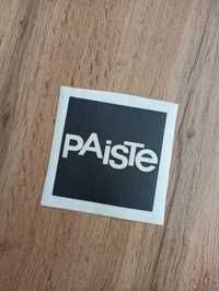 Naklejka z logo PAISTE na naciąg perkusyjny 10x10cm