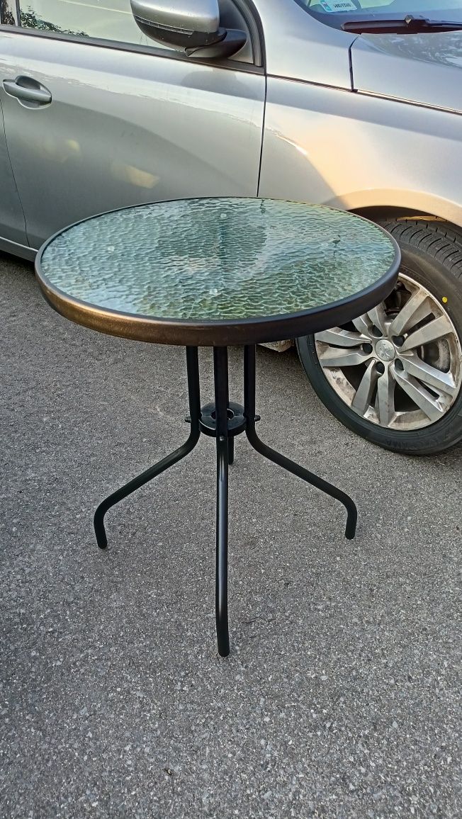 Stolik ogrodowy typu Bistro 60cm - czarny