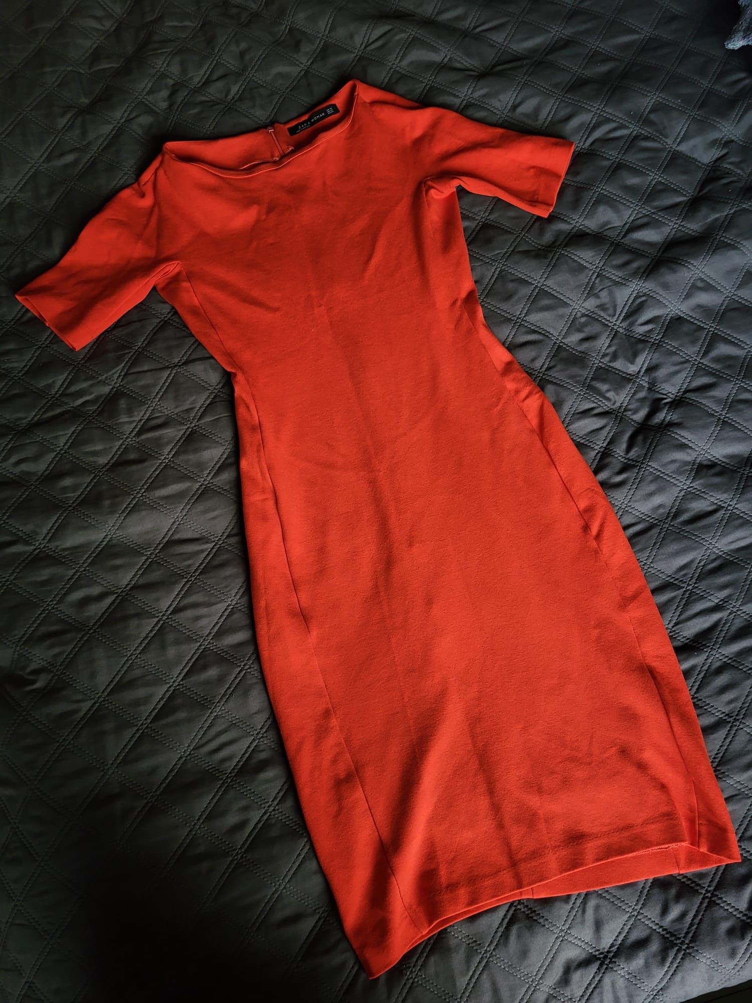 Sukienka czerwona ZARA XS 34