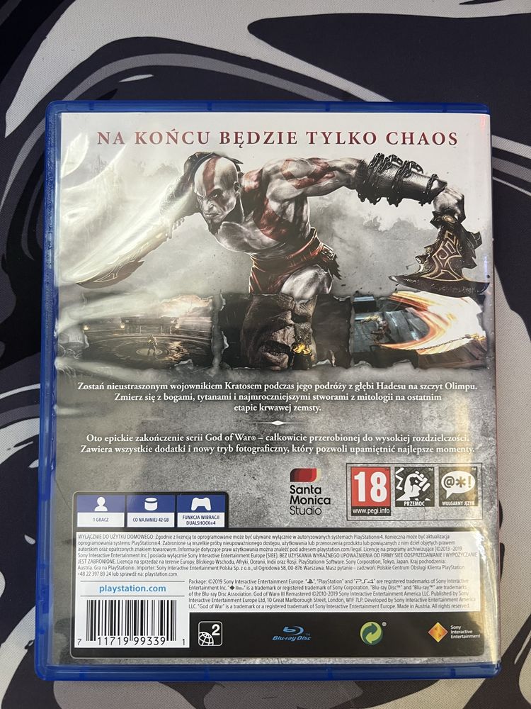 God of War 3 Remastered (PS5 : PS4)