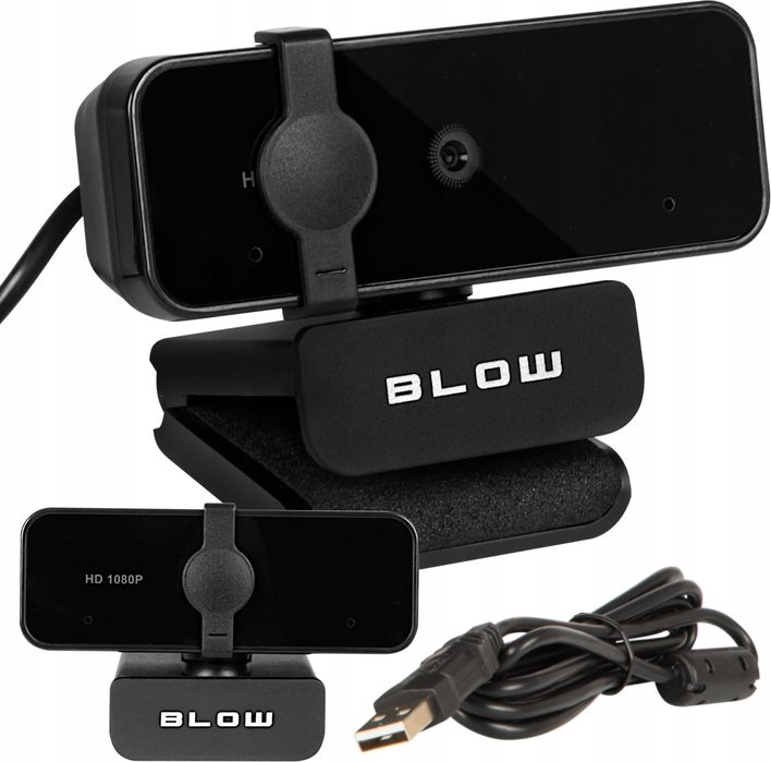 2w1 Kamera INTERNETOWA kamerka do komputera z mikrofonem zaślepka 1080