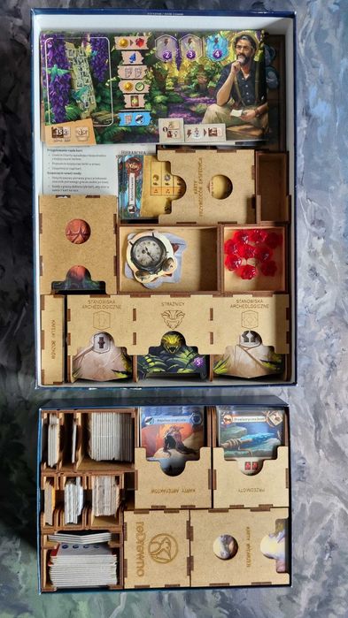 Insert reDrewno do gry Zaginiona Wyspa Arnak z dwoma dodatkami, HDF, s