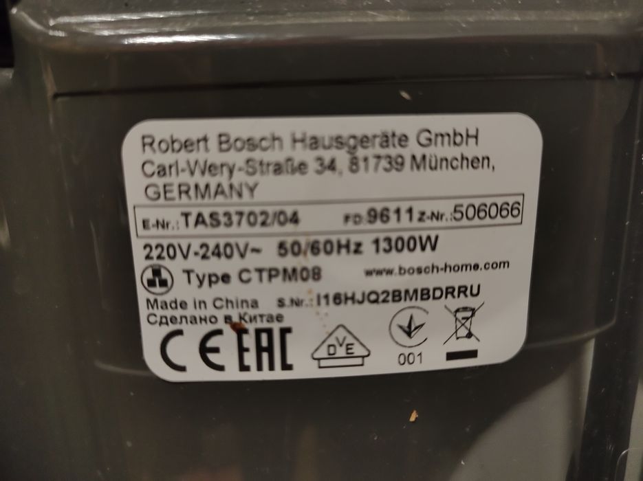 Maquina de café Bosch Tassima semi nova