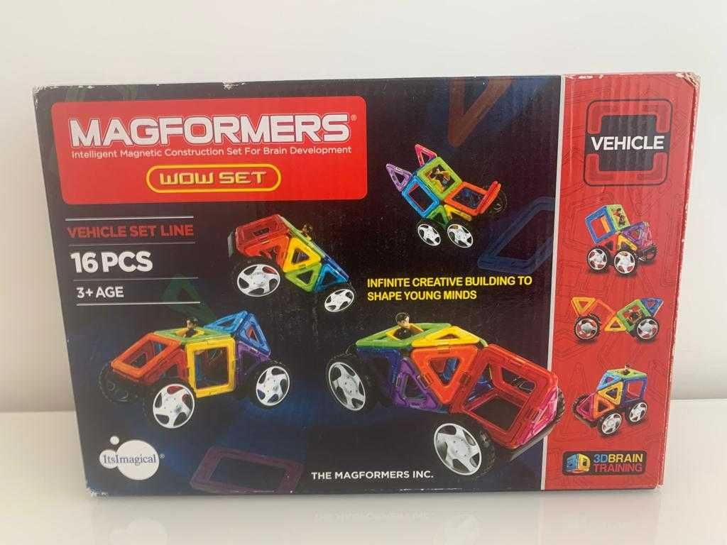 Jogo Criativo para construção de Veículos - MAGFORMERS do Imaginarium