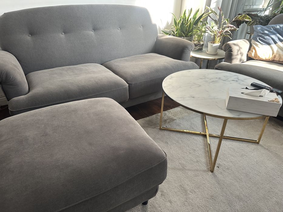 Esseboda Tallmyra sofa 2 os.  kanapa podnóżek