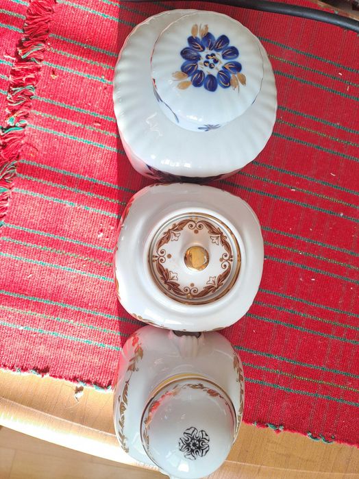 Чайниця, ємність для чаю, Київ, ЛФЗ, Полонне (з кобальтом), кераміка