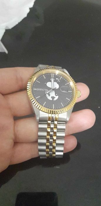 Relógio invicta original prata com dourado edição limitada