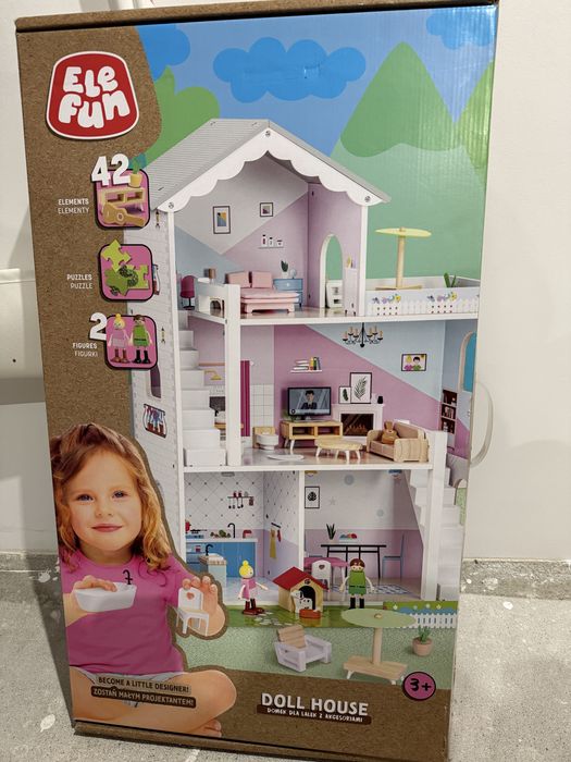 Domek dla lalek Ele fun NOWY ! Drewniany