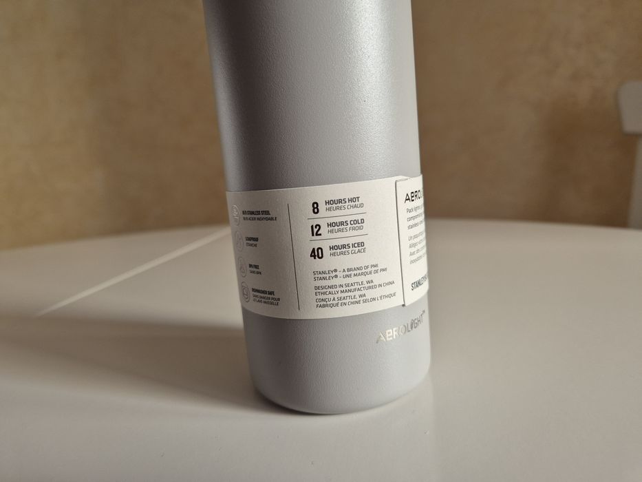 Термокружка Stanley AeroLight Transit Bottle 591 мл термочашка сіра