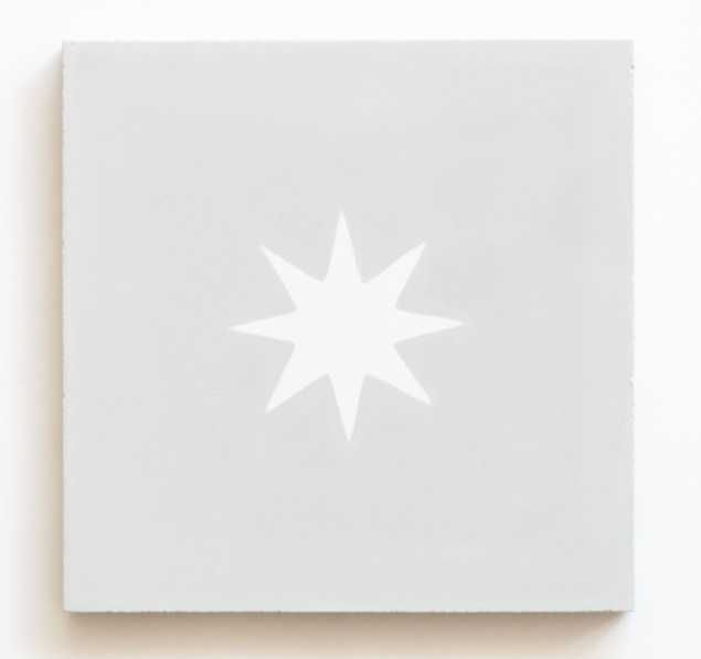 Mosaico Hidráulico Verdadeiro - Estrela (Cinzento e Branco)