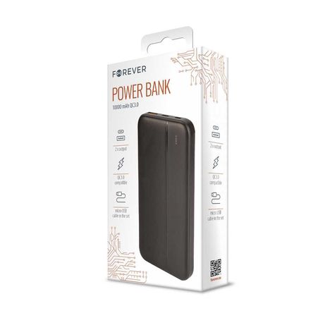 Power bank Quick Charge 3.0 Forever Core QC3.0 10000 mAh- павербанк