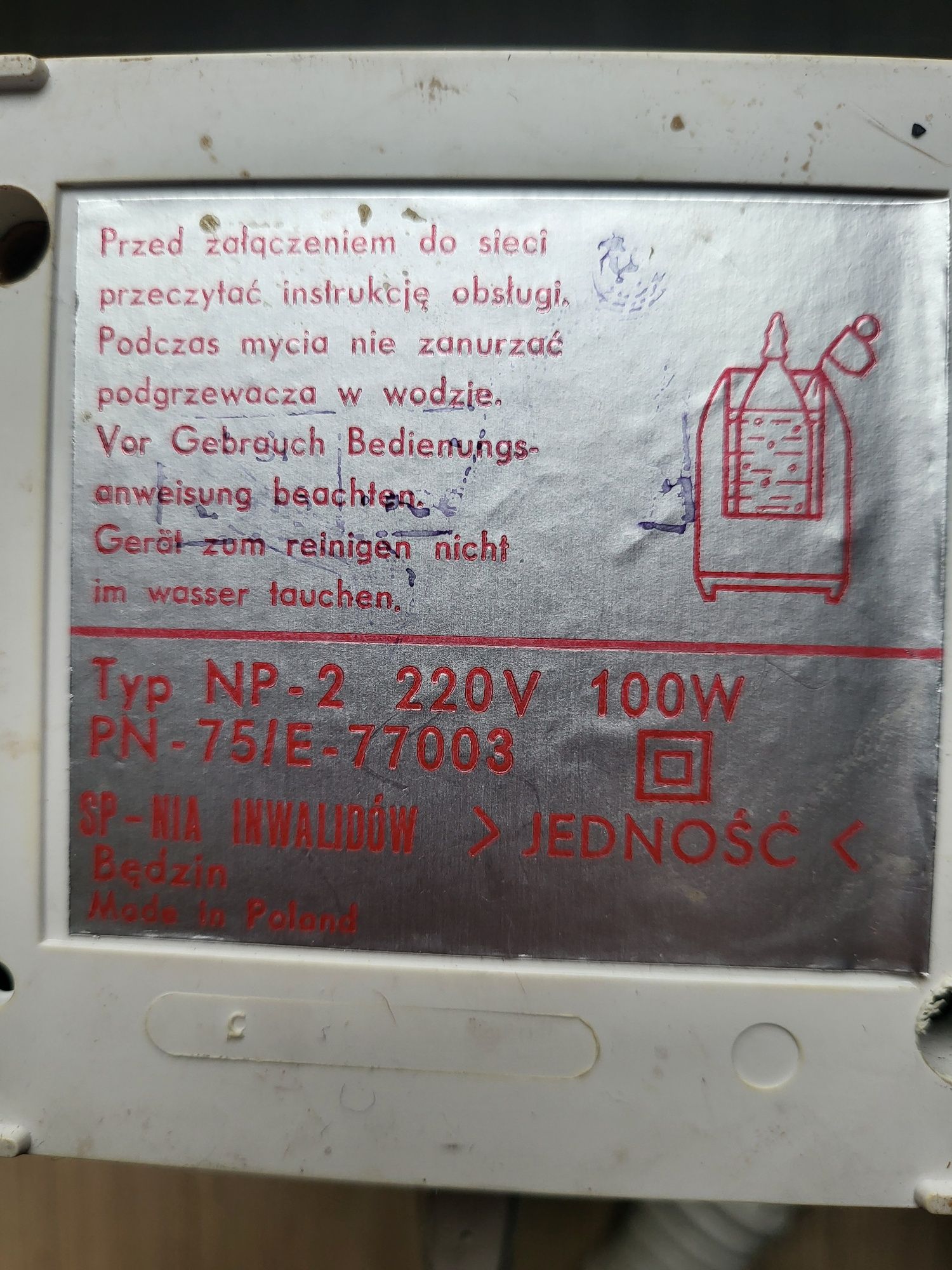 Podgrzewacz do butelek 20 zł