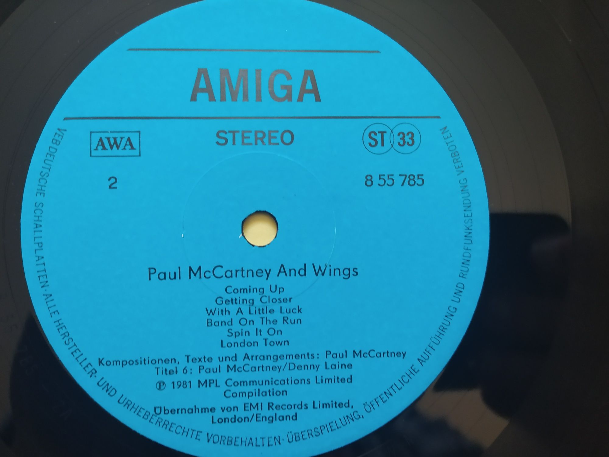 Paul McCartney Und Wings* – Paul McCartney And Wings Vinyl 1982 DDR