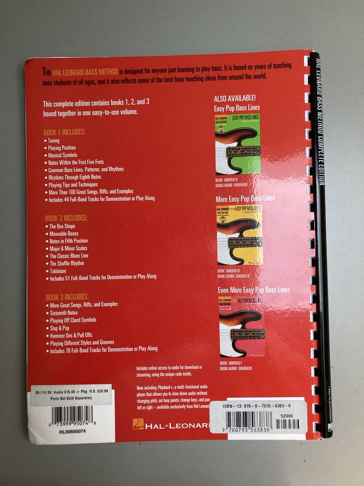 Hal Leonard Bass Method Complete Edition