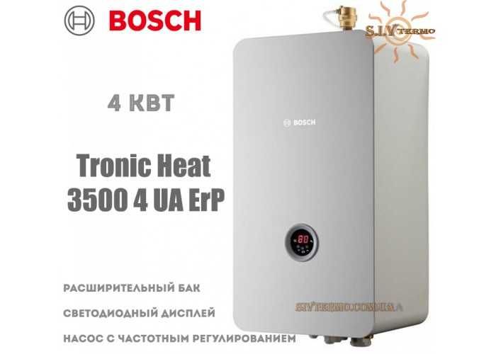 Электро- котел Bosch Tronic Heat 3500 - 4 кВт с баком  7 л и  насосом