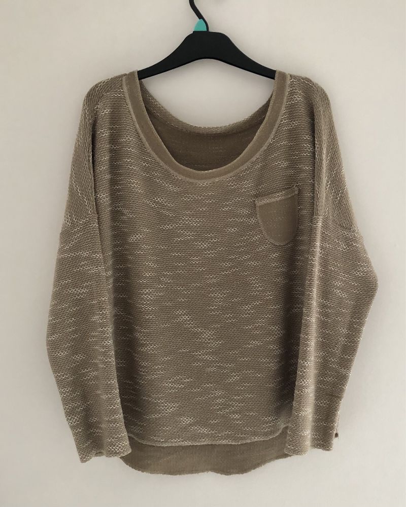 Bluza damska - dzianina, rozmiar ok. M