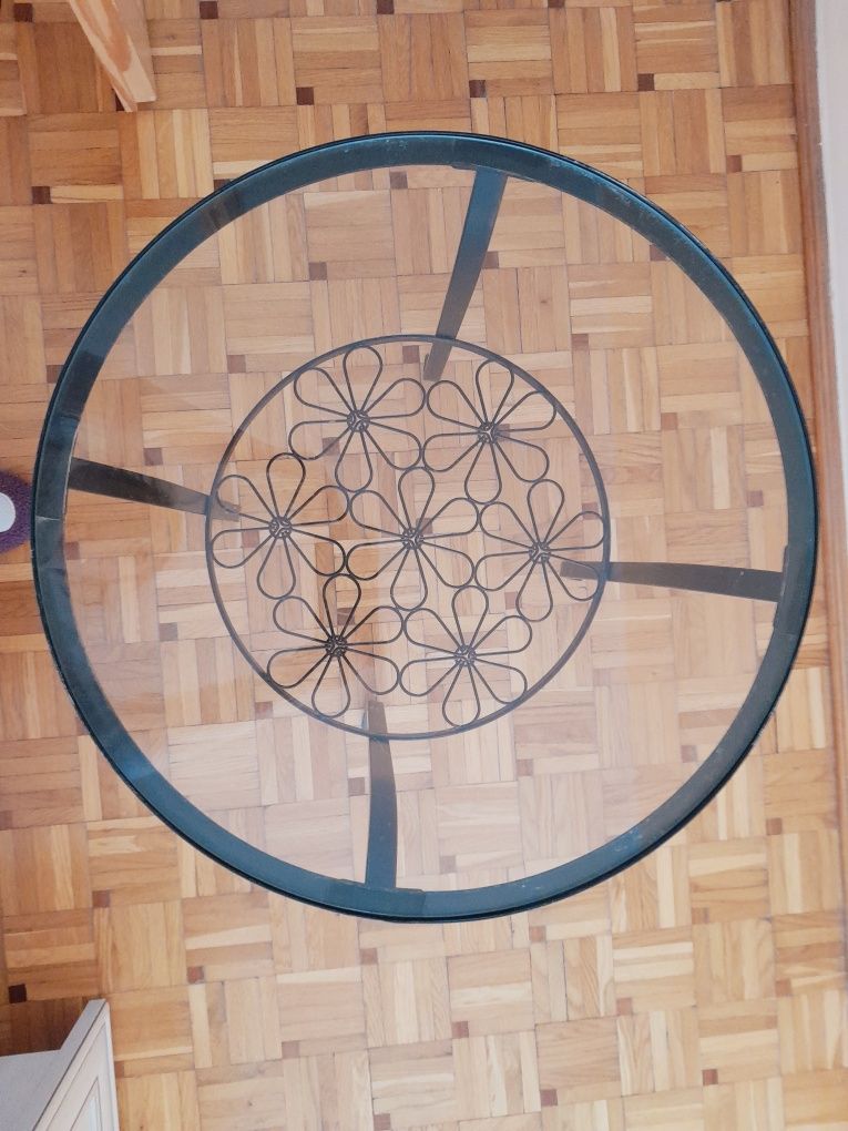Stolik kawowy, szklany blat Ikea Klingsbo