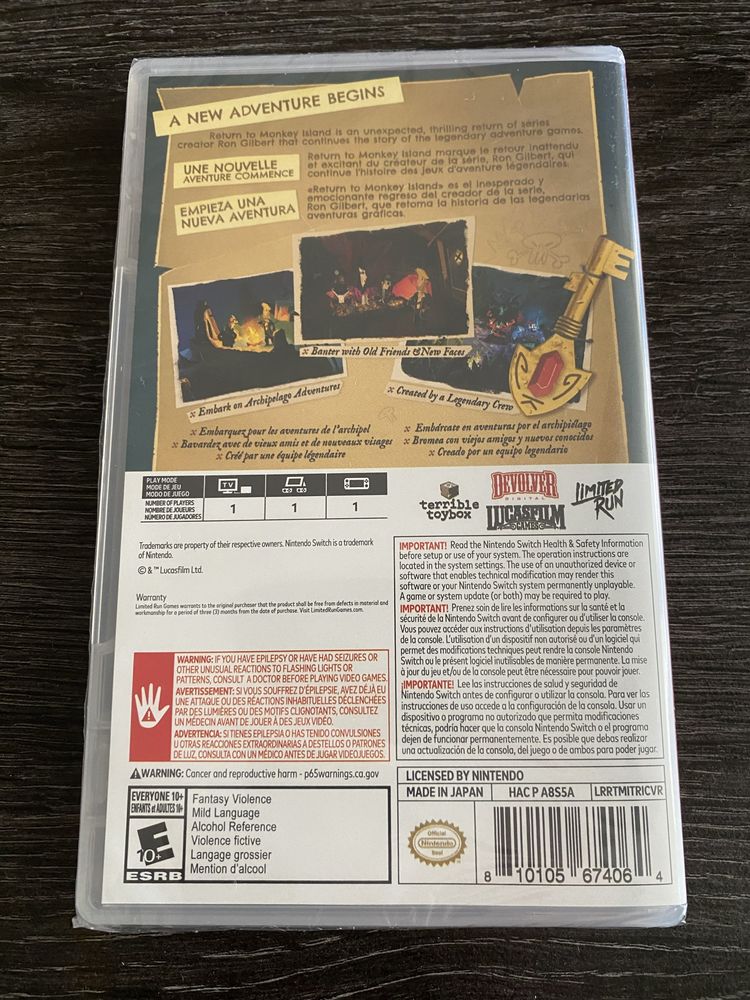Return to Monkey Island Switch Limited Run