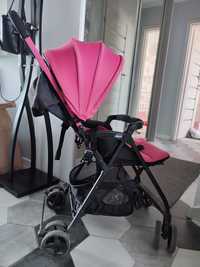 Wózek spacerowy,różowy , Chicco ohlala + torba