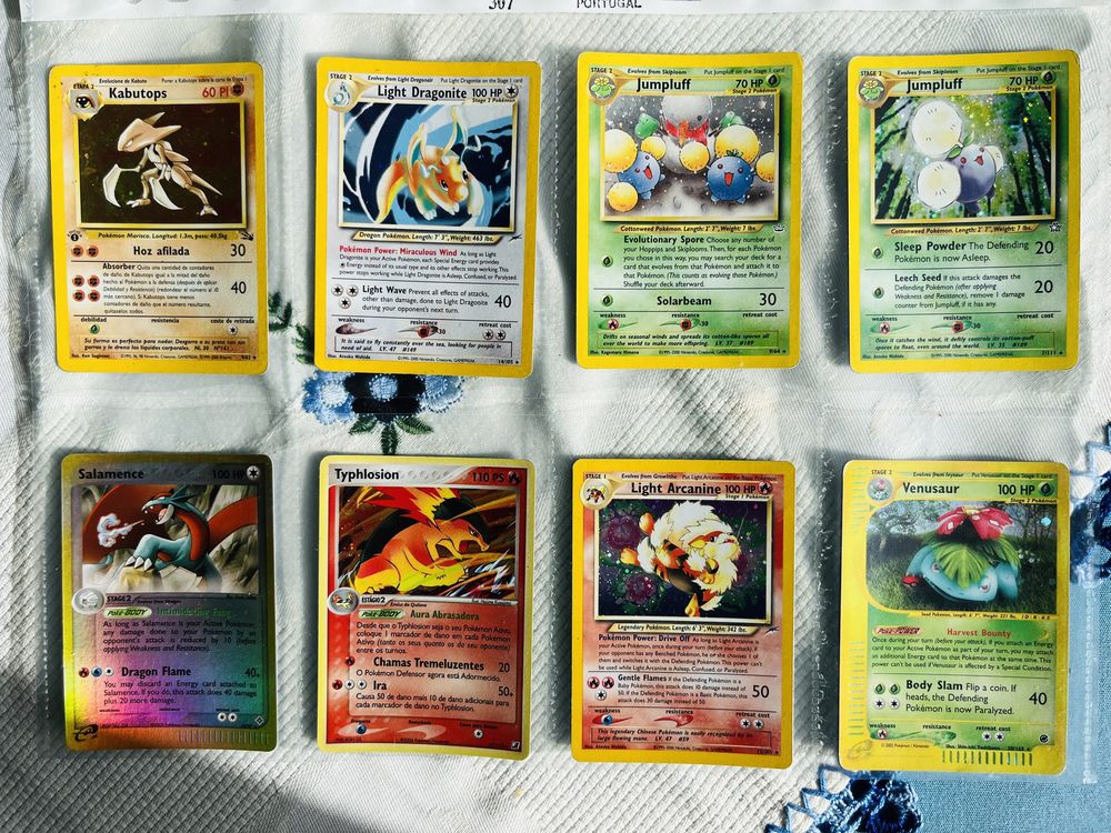 Cartas pokemon antigas