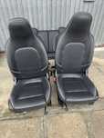 Smart 453 Brabus twingo 3  fotel grzany skórzany  biała nić  oparcie iso fix air bag grzany kanapa tył