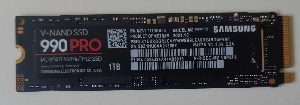 Dysk SSD Samsung 990 Pro 1TB M.2 PCIe + Gratisy!!!