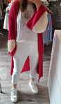 Sweter Minouu kardigan malina