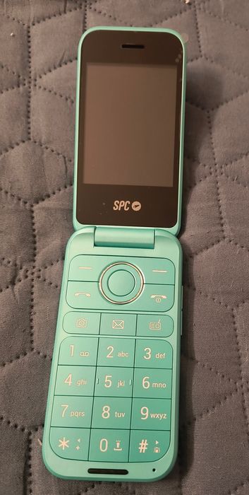 Nowy telefon komórkowy z klapką SPC Wild zielony Dual SIM