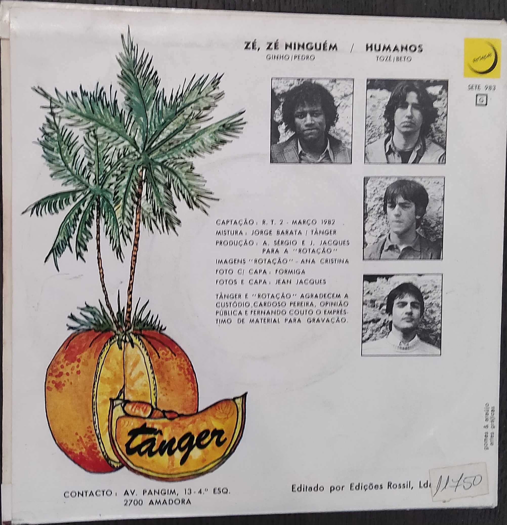 Vinil Single - Tânger - Zé, Zé Ninguém