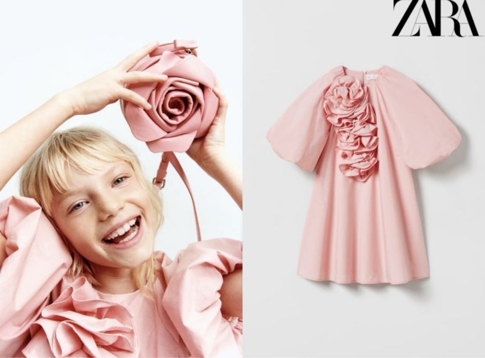 Святкова сукня святкове плаття сарафан платье сумочка Zara 128 7-8