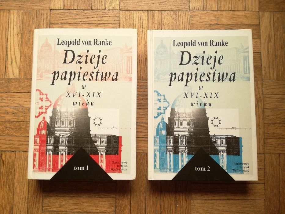 Dzieje papiestwa, Leopold von Ranke, dwa tomy w twardej oprawie