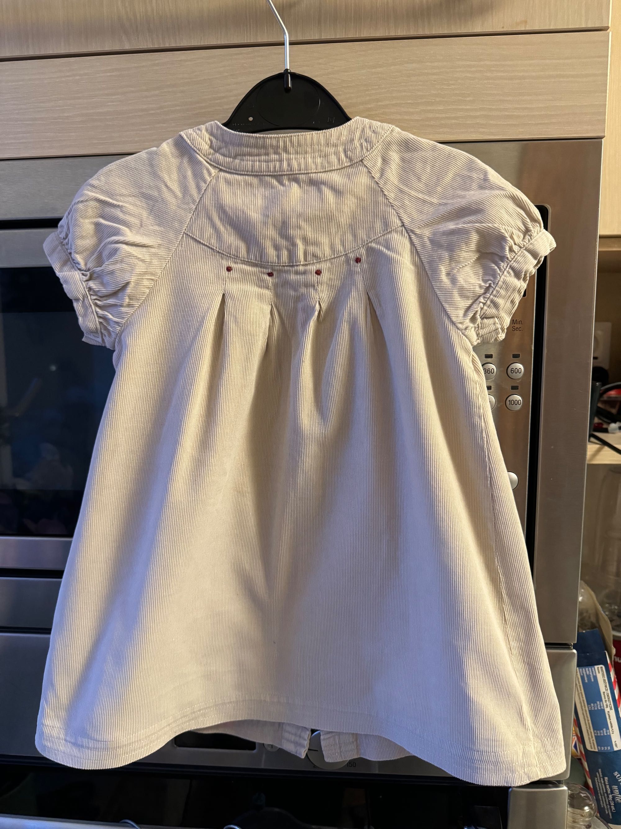 Sztruksowa sukienka dziewczynka Zara r.86