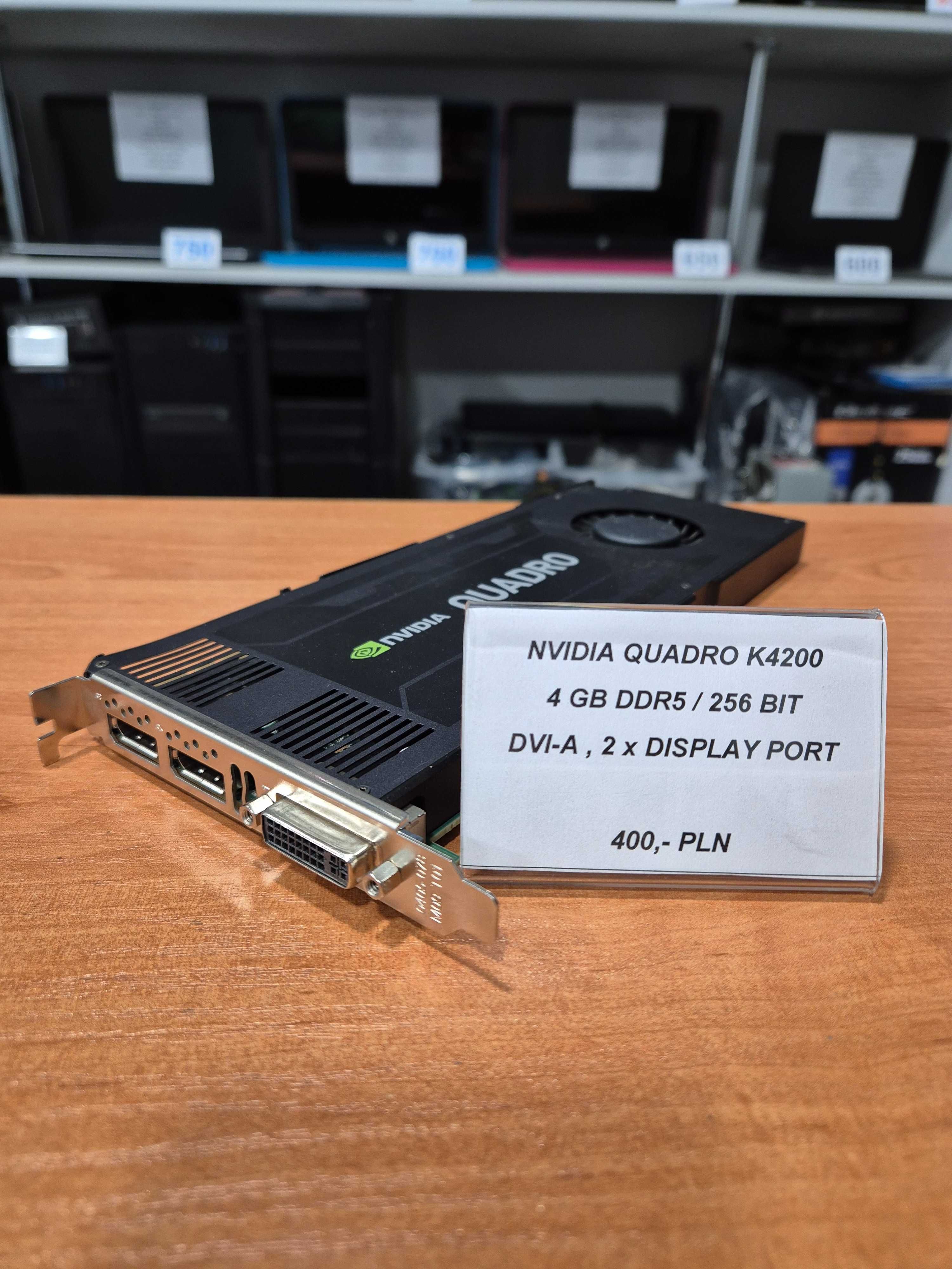 Karta Graficzna NVidia Quadro K4200 4 Gb ddr5 256 Bit Gwarancja