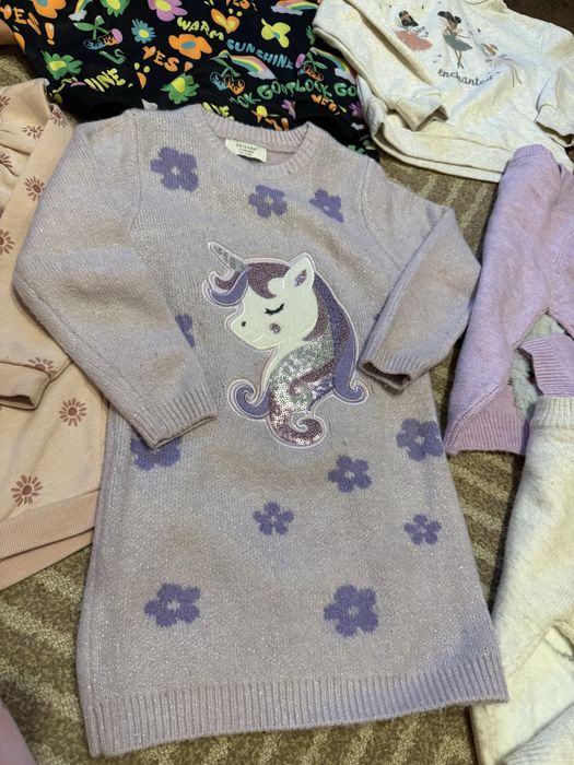 Bluzy+sweterki dziewczynka 122/128