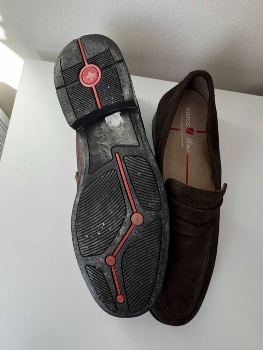 Чоловічі шоколадні замшеві лофери шкіряні туфлі шкіра лофери мокасіни