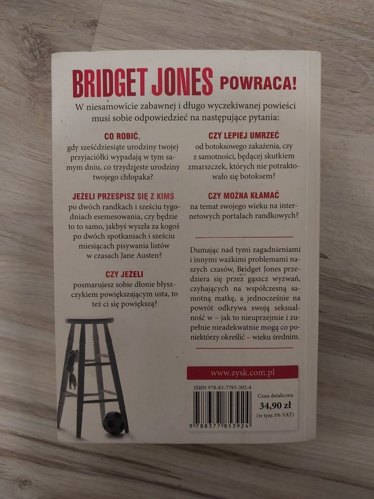 Książka Bridget Jones Szalejąc za facetem