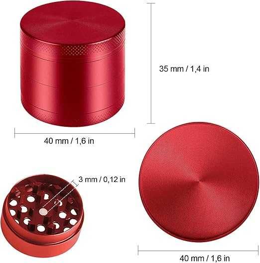 Metalowy Grinder Crusher młynek do tytoniu czarny do mielenia