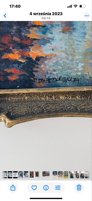 Obraz Dybczyński 1974 rok