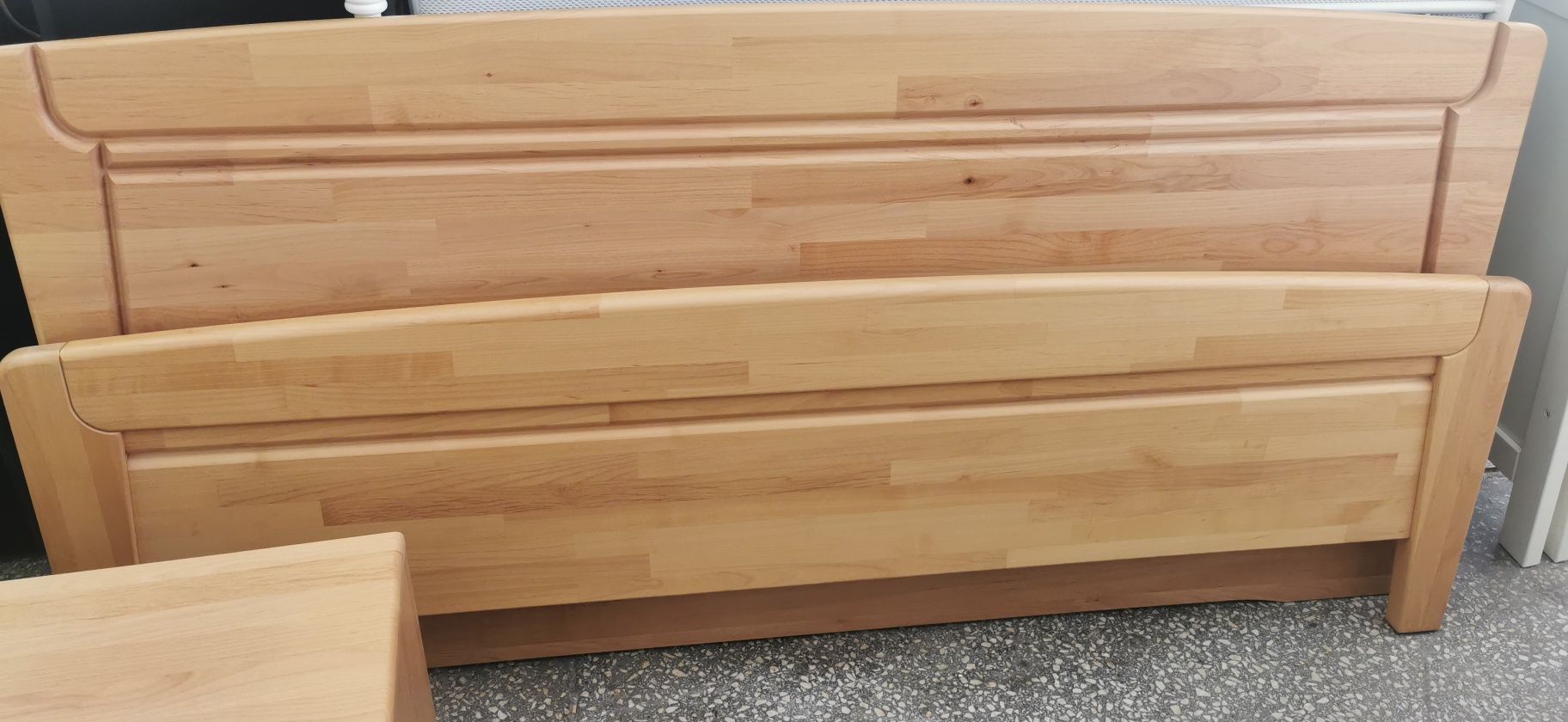 Piękne łóżko drewniane olcha 180x190 stelaże szafki st. Super