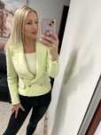 Marynarka zara w kolorze limonki r xs