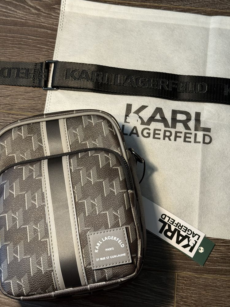 Сумка karl lagerfeld карл лагерфельд барсетка оригинал old moneycasual