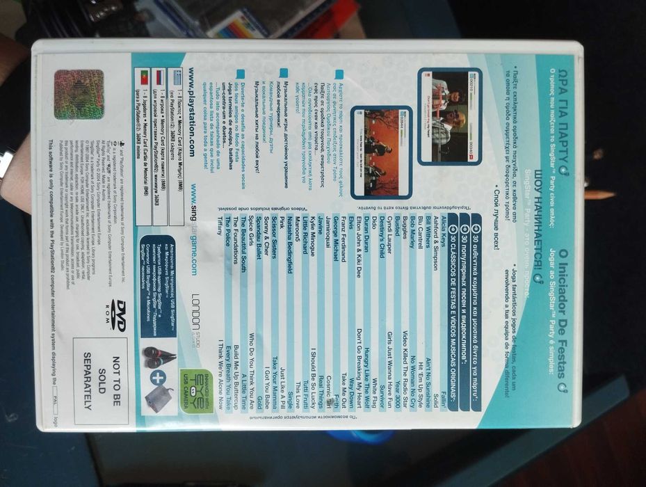 Jogo PS2 Singstar Pop Hits Português