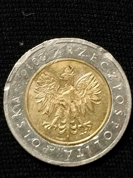 Moneta 5 zł z błędem menniczym