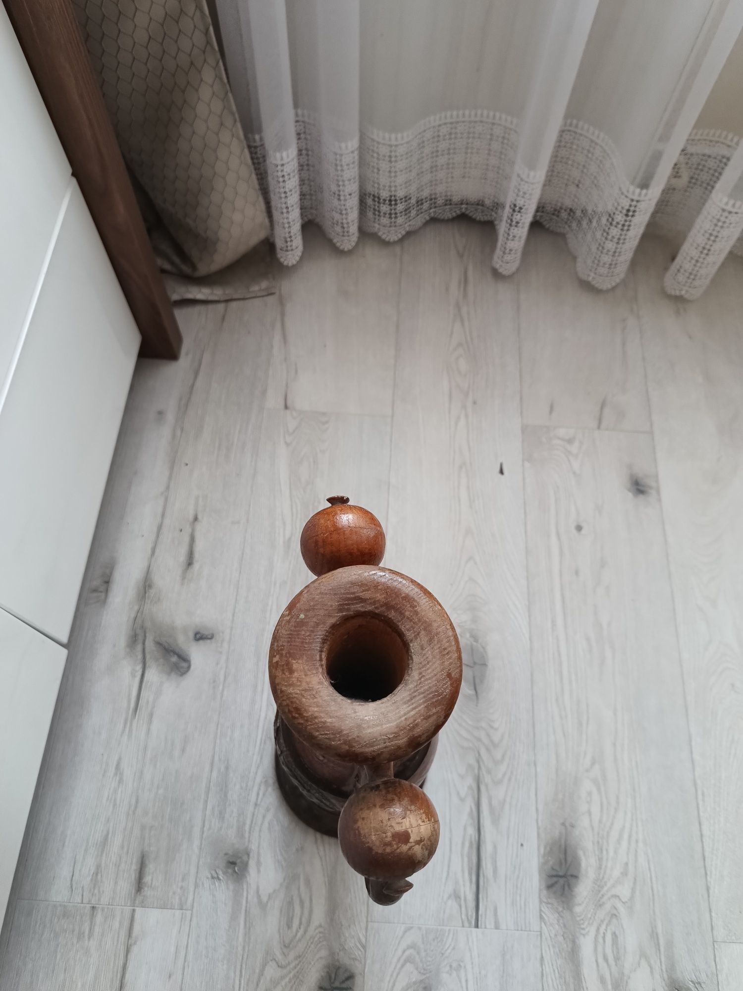 Wazon drewniany rękodzieło
