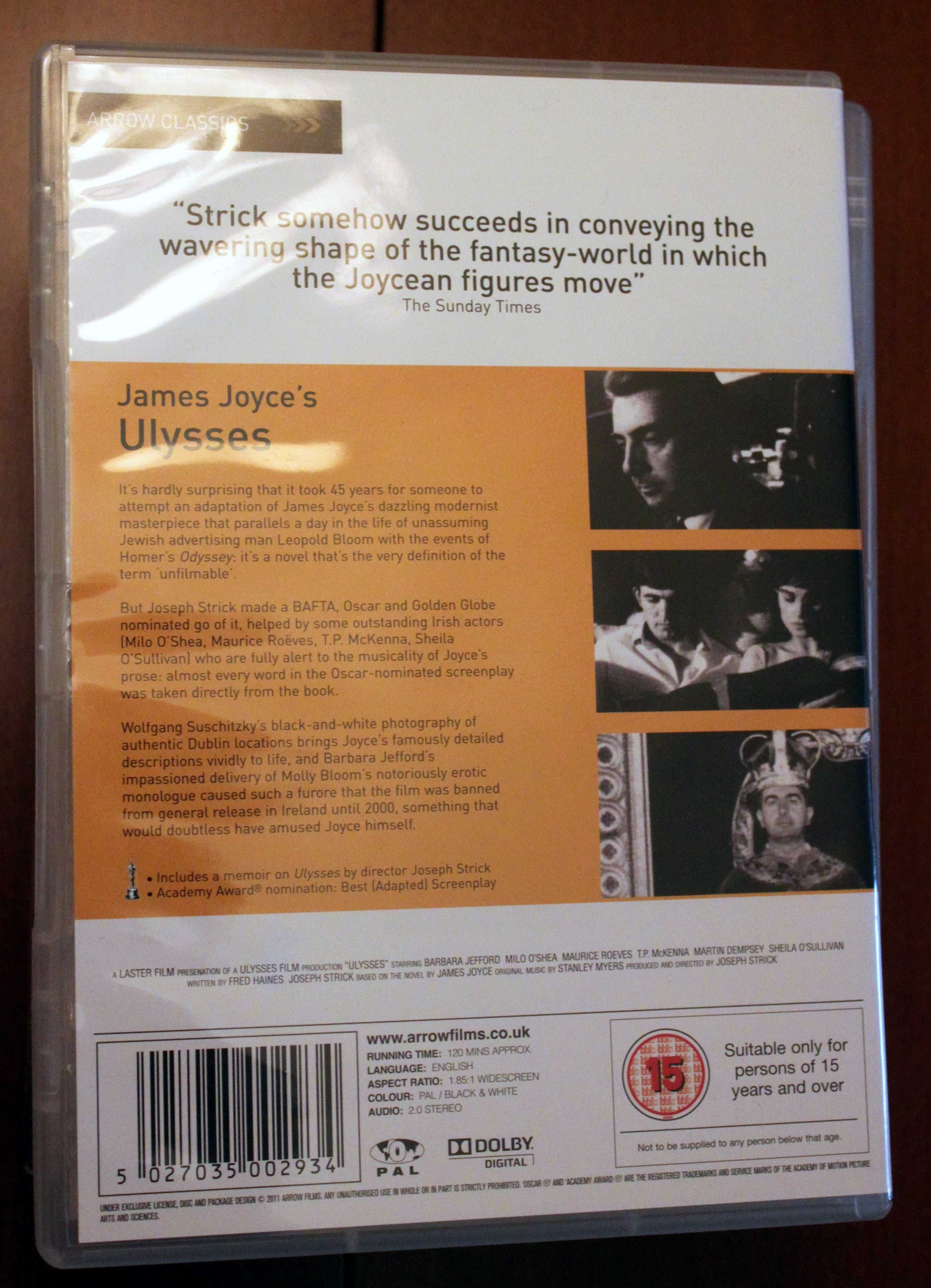 ULYSSES na podstawie powieści Jamesa Joyce'a DVD