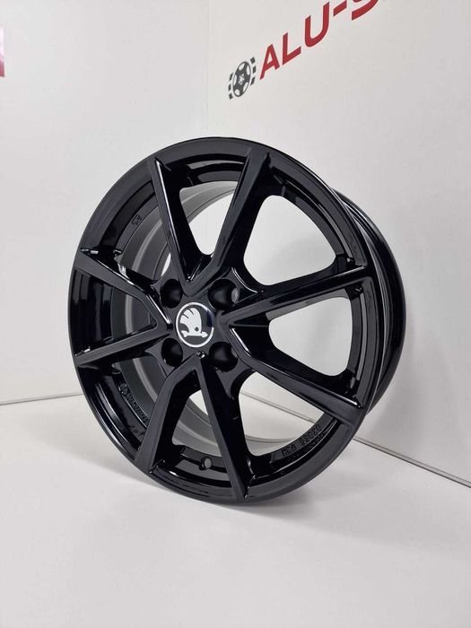 NOWE alufelgi SKODA 16" 4x100 Citigo - Czarny Połysk
